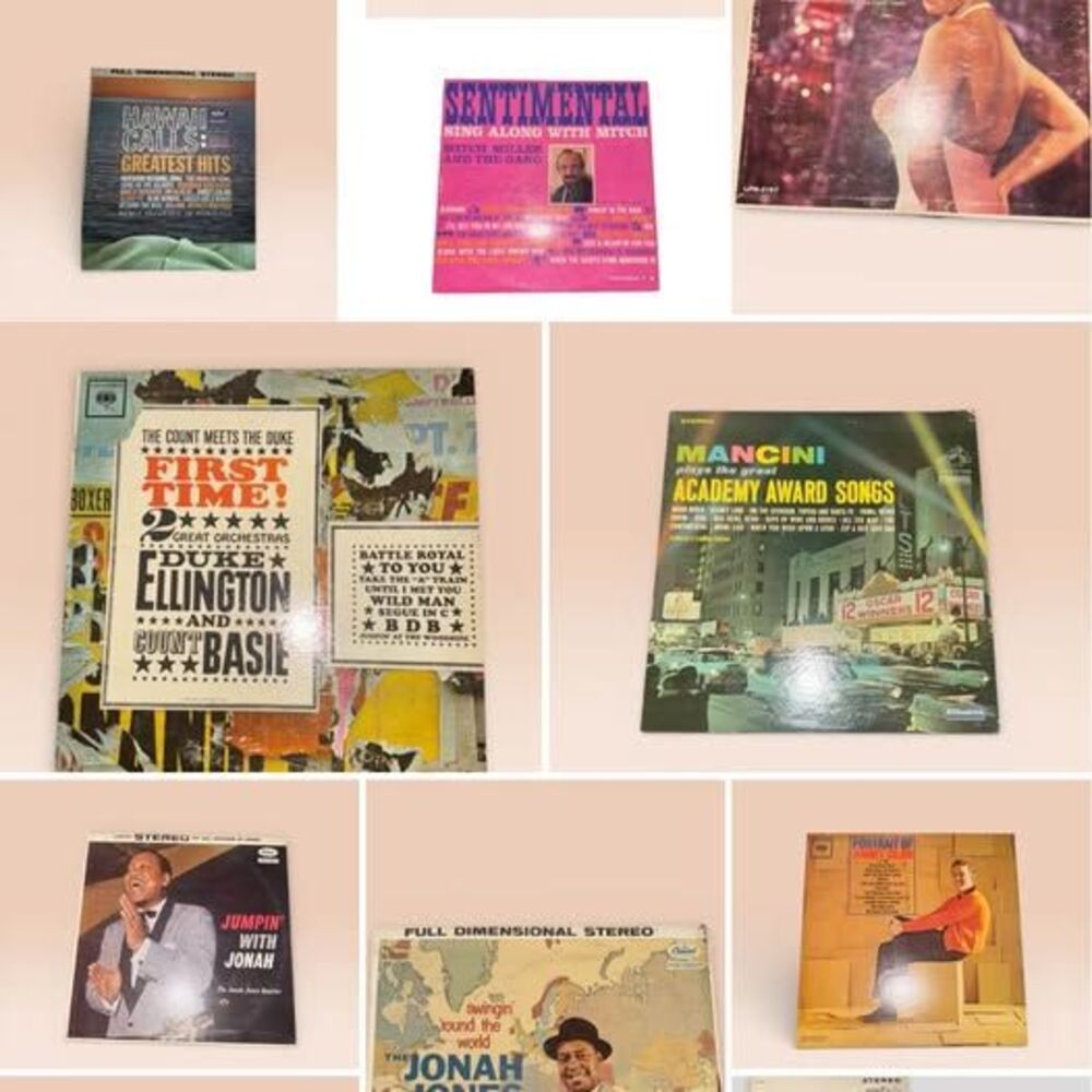 Vintage Jazz & Mid-Century Vocal Vinyl Lot - 10 LPs - Ella Fitzgerald, Duke Elli